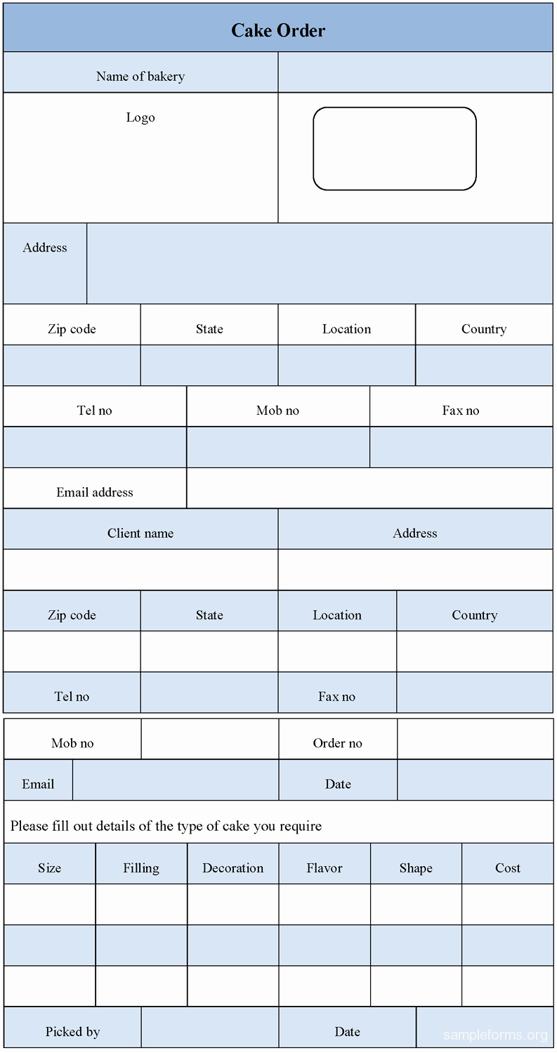 Cake order form Templates Best Of Piratebaythenew Blog