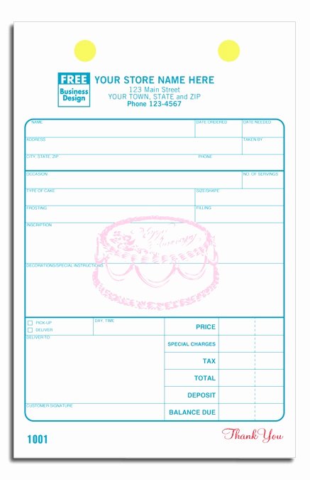 Cake order forms Printable New Free Invoice Template Cake Ideas and Designs