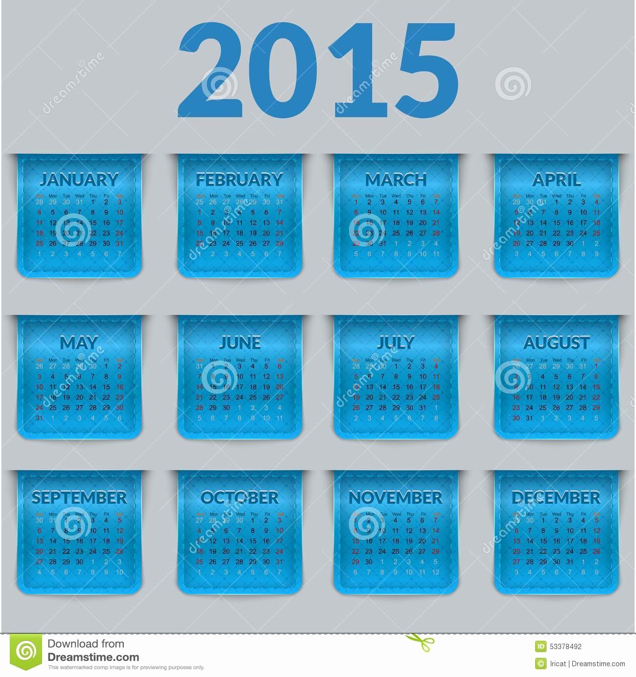 Calendar Bookmark Template Inspirational Calendar for 2015 In the form A Glossy Textured Labels