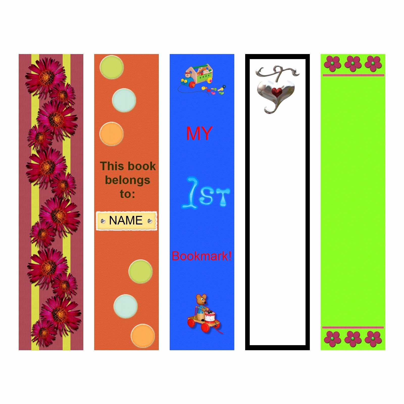 Calendar Bookmark Template Luxury Bookmark Template to Print