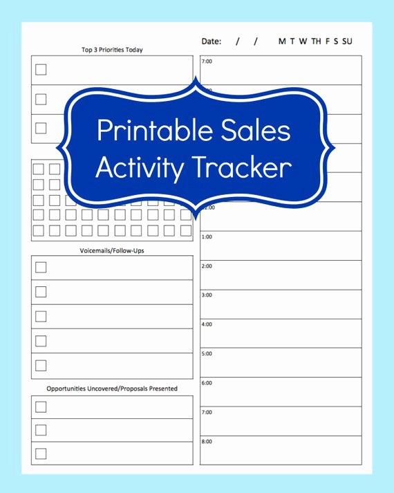 Call Back List Template Best Of Sales Activity Tracker Daily Planner Cold Call Tracker