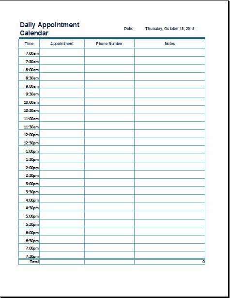 Call Back List Template Fresh Daily Appointment Sheet Template Templates Resume