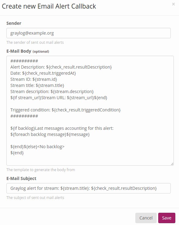 Call Back List Template Lovely Streams — Graylog 2 0 0 Documentation