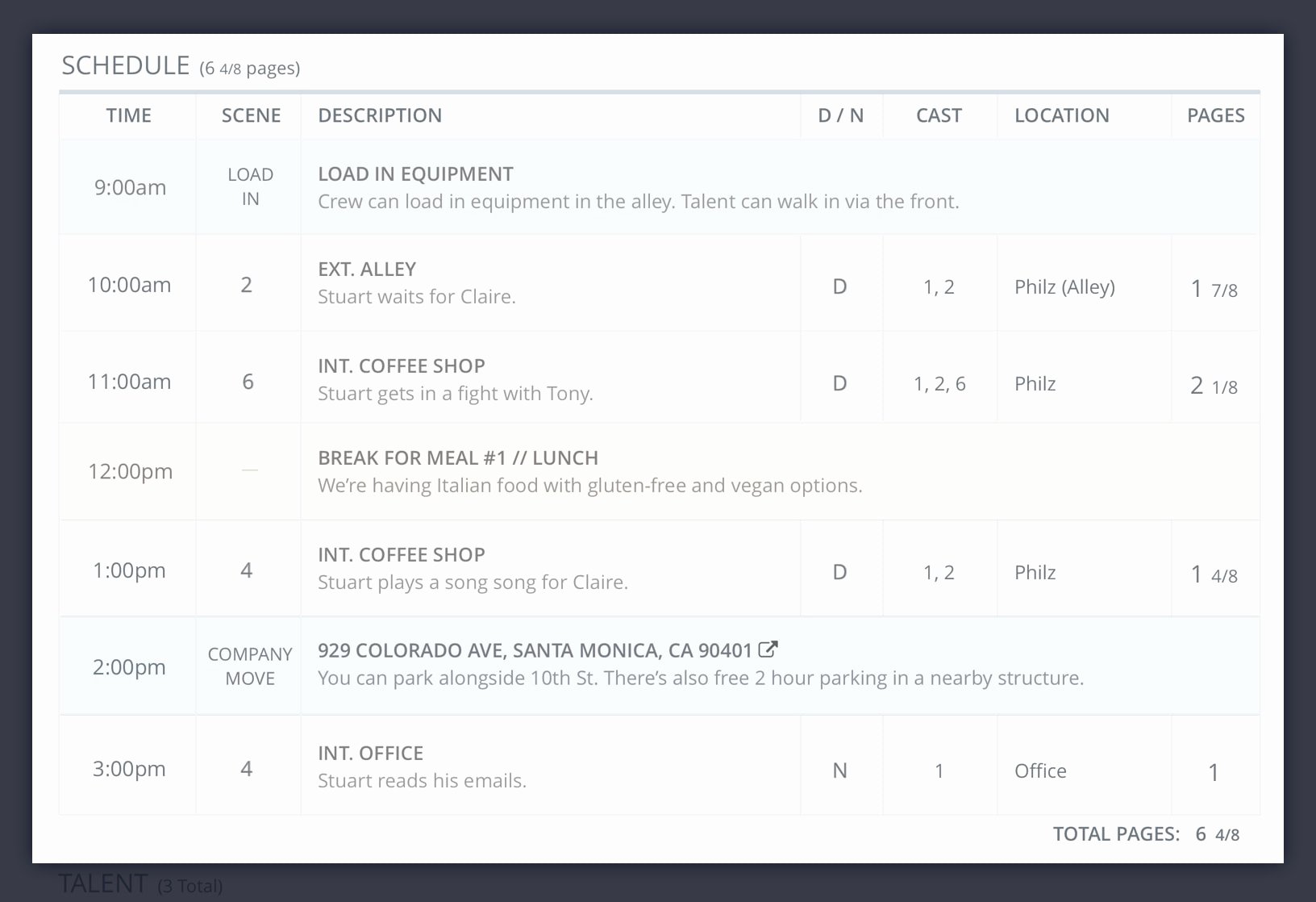 Call Sheet Samples Fresh How to Make A Call Sheet for —free Example Call Sheet