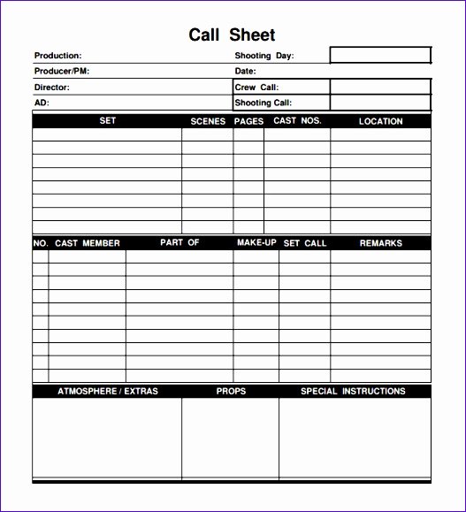Call Sheet Template Excel Lovely 14 Sales Call Log Template Excel Exceltemplates
