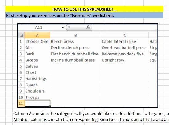 Calorie Counter Spreadsheet Lovely Workout Tracker Calorie Counter…all In Excel Excel with