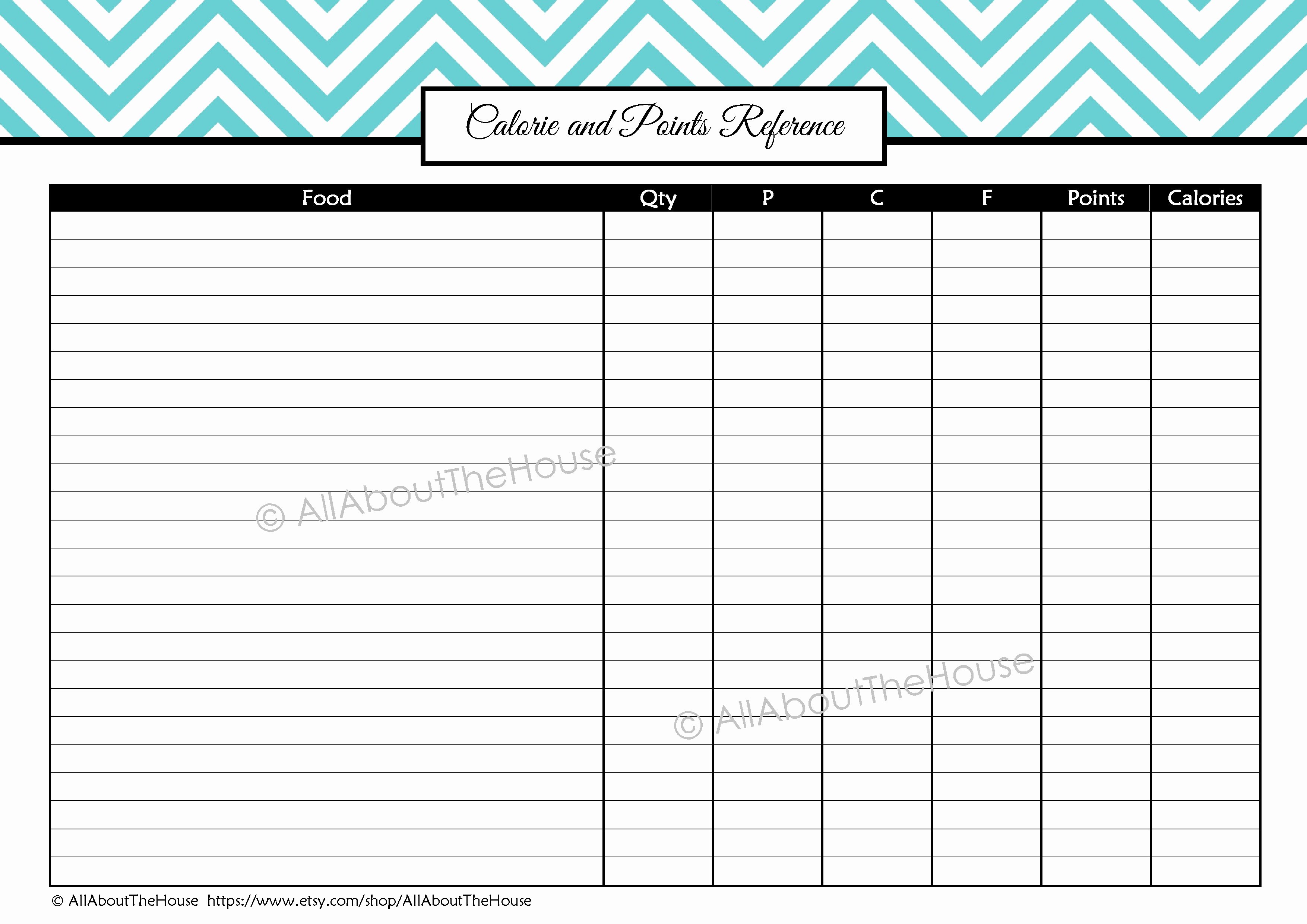 Calorie Counter Spreadsheet New Health and Fitness Printables Kit All About Planners
