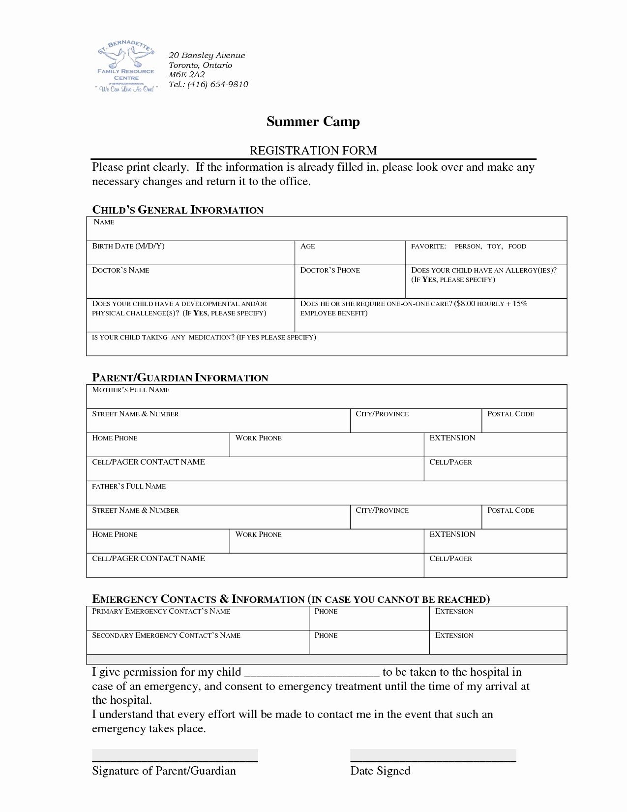 Camp Registration form Template Word Beautiful Index Of Cdn 3 2004 217