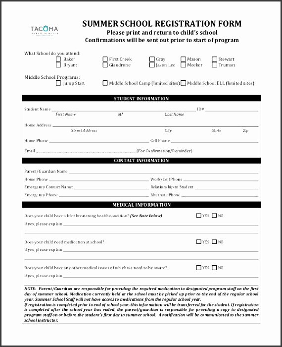 Camp Registration form Template Word Elegant 6 Basketball Registration form Template Word