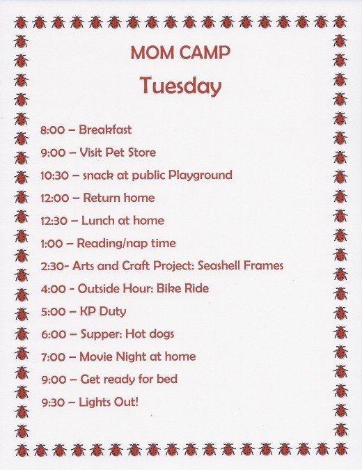 Camp Schedule Template Best Of Summer Fun Ideas Mom Camp Schedule for Kids