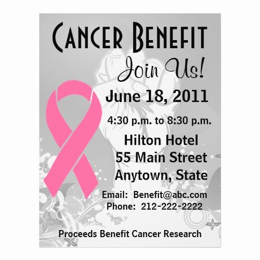 Cancer Benefit Flyer Ideas Lovely Breast Cancer Personalized Benefit Flyer