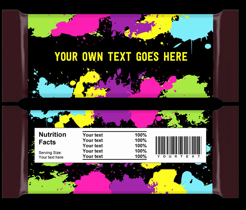 Candy Wrapper Template Awesome Diy Candy Bar Wrapper Templates Party Favors
