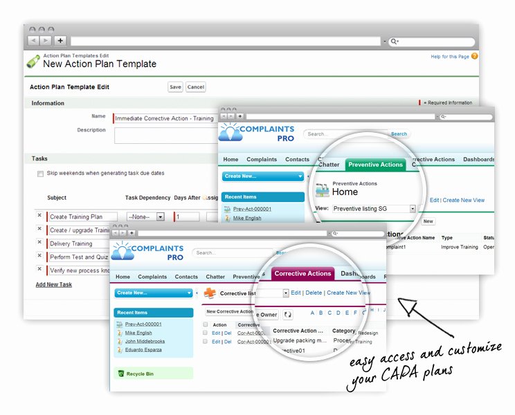 Capa Report Template Luxury Case Management software