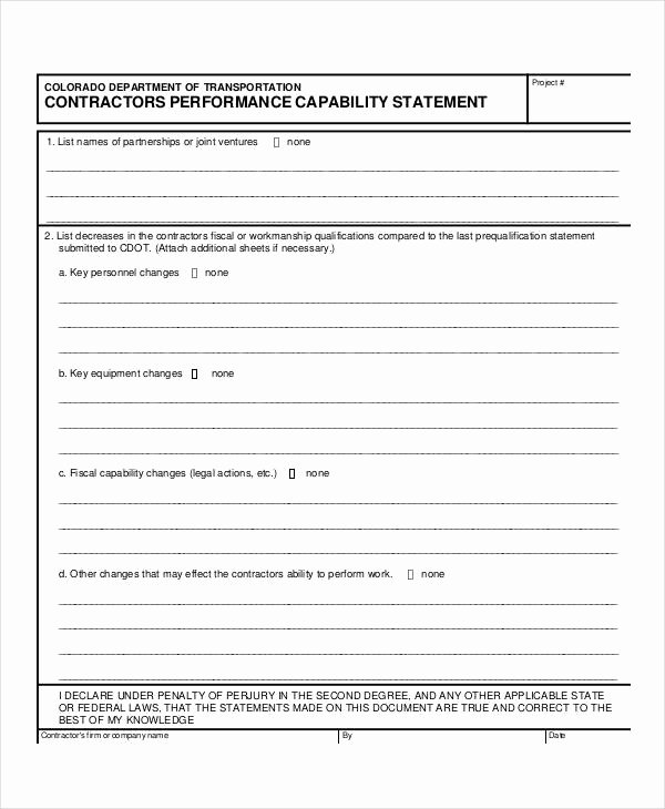 Capability Statement Template Doc Luxury Capability Statement Template 12 Free Pdf Word