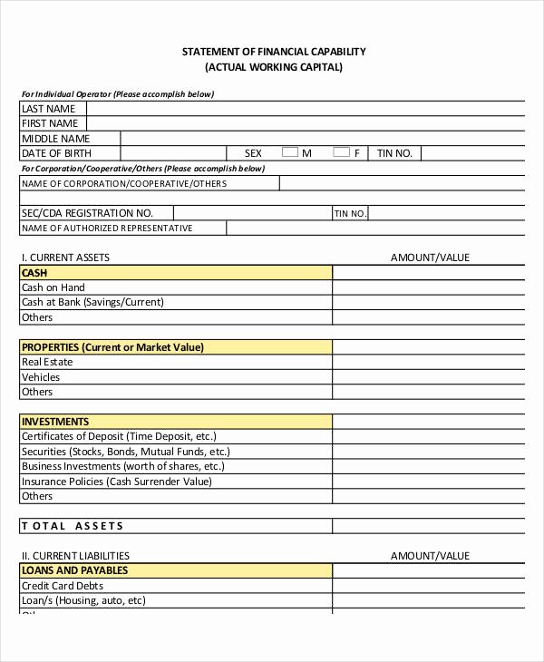 Capability Statement Template Doc New Capability Statement Template 12 Free Pdf Word