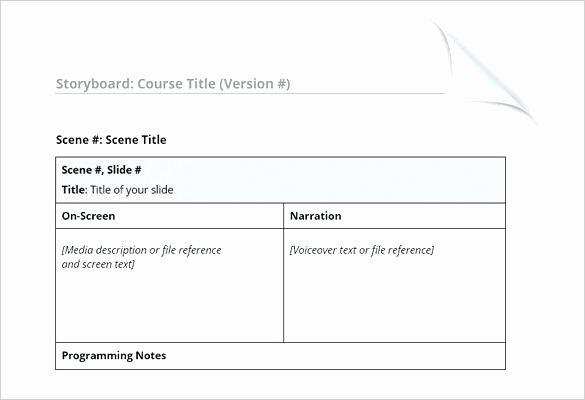 Captivate Storyboard Template Awesome Free Storyboard Templates – Alimie