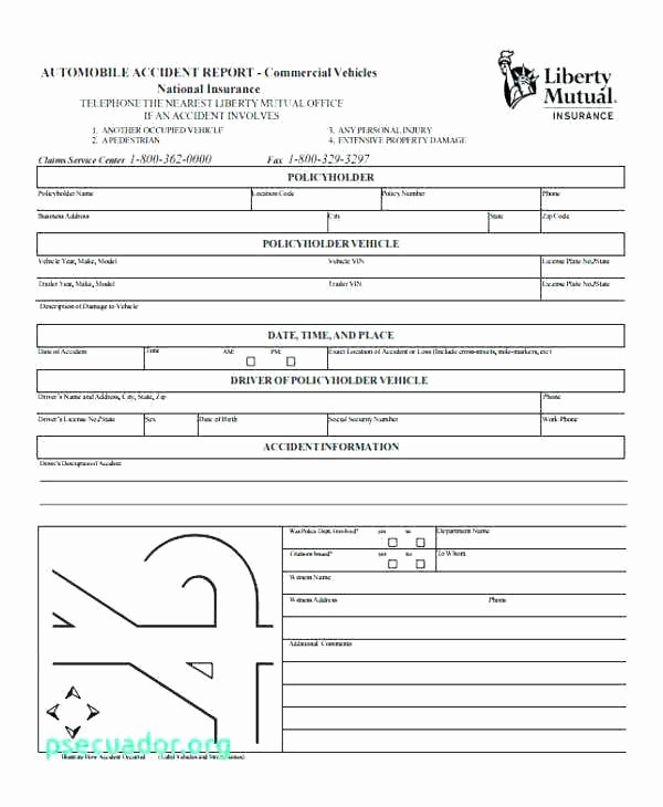 Car Accident Report form Template Awesome Sample Vehicle Accident Report form