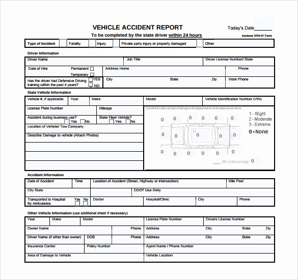 Car Accident Report form Template Luxury 15 Sample Accident Report Templates Pdf Word Pages