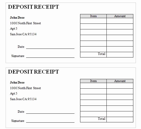 Car Deposit Receipt Word Best Of Taxi Receipt Template Uk This is Your Index Page