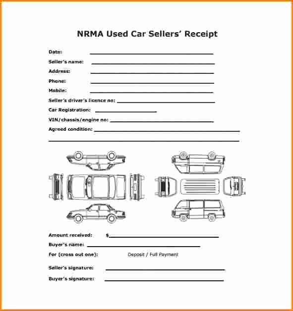 Car Deposit Receipt Word Unique 8 Receipt for Car Sale