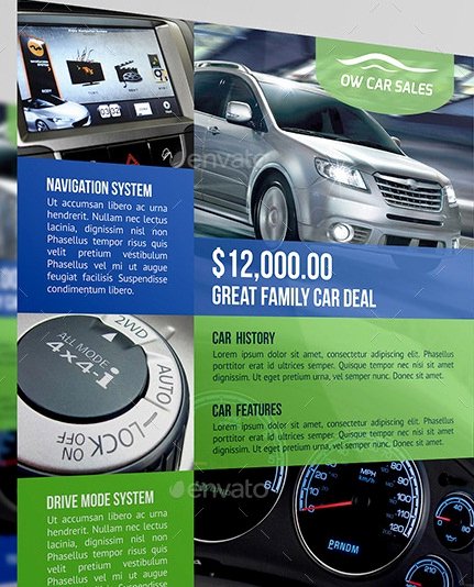 Car for Sale Flyer Template Best Of 20 Cool Automotive Flyer Templates