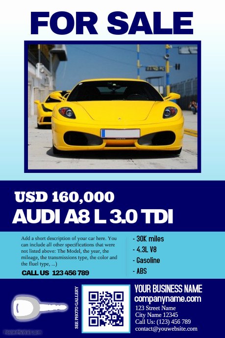 Car for Sale Flyer Template Fresh Car Sale Flyer Clean Big Text Big Image Great for