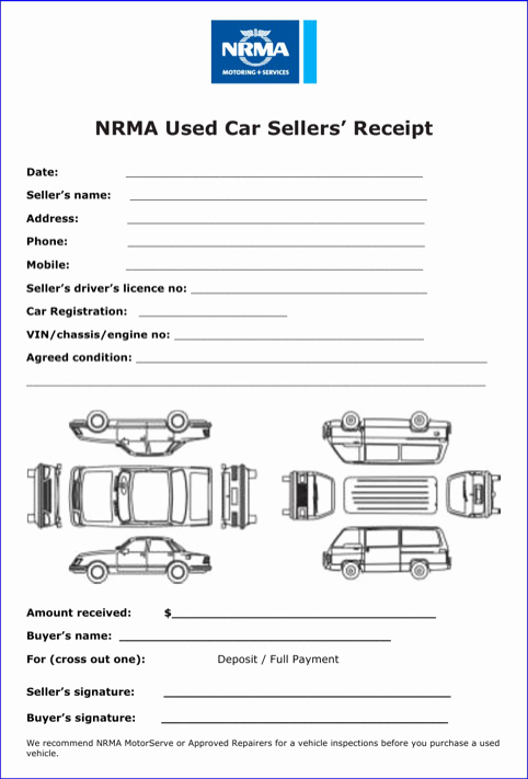 Car Rental Receipt Template Elegant Car Sale Receipt Template Templates&amp;forms