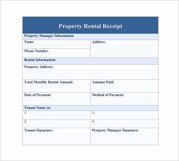 Car Rental Receipt Template Fresh 27 Rental Receipt Templates Doc Pdf