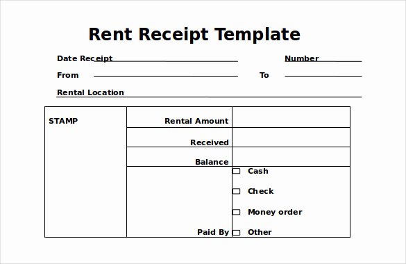Car Rental Receipt Template New 35 Rental Receipt Templates Doc Pdf Excel