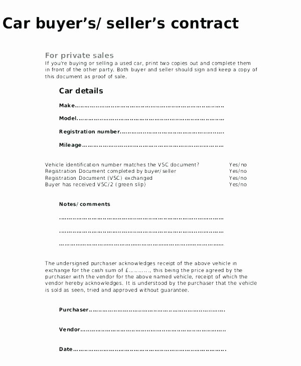 Car Sale Contract Template Elegant 13 Car Sale Contract with Payments