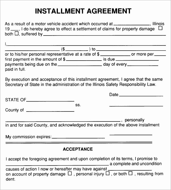 Car Sale Contract with Payments Inspirational Installment Agreement 5 Free Pdf Download