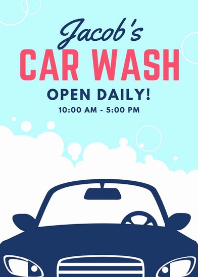 Car Wash Fundraiser Flyers Fresh Customize 77 Car Wash Flyer Templates Online Canva