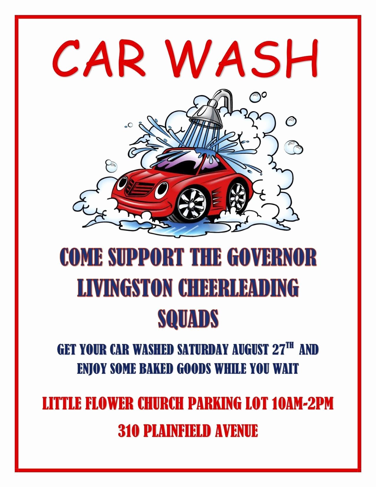 Car Wash Fundraiser Flyers Inspirational Gov Livingston Cheerleaders Hold Car Wash and Bake Sale