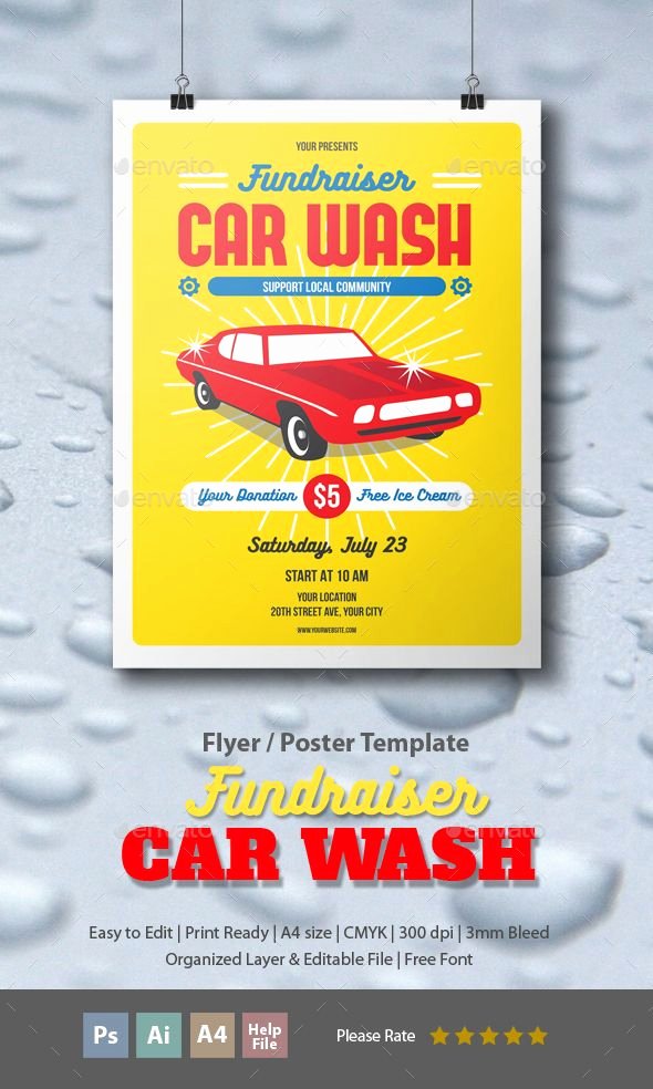 Car Wash Fundraiser Flyers Luxury Fundraiser Car Wash