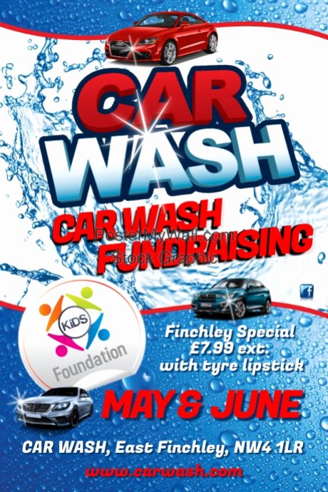 Car Wash Fundraiser Template Elegant Car Wash Flyer Template