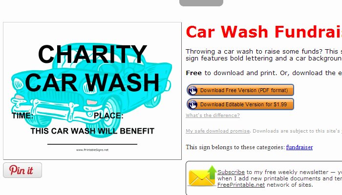 Car Wash Fundraiser Template Unique 5 Free Fundraiser Flyer Templates