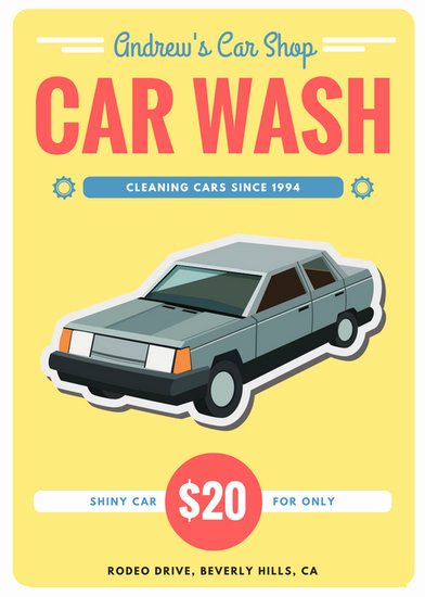 Car Wash Ticket Template Awesome Customize 77 Car Wash Flyer Templates Online Canva