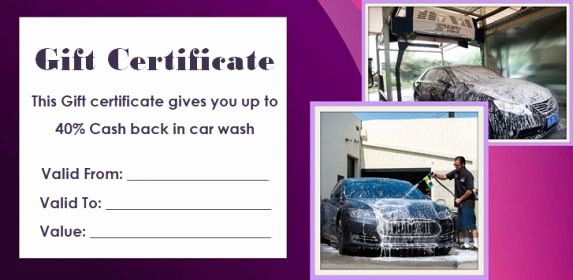 Car Wash Ticket Template Luxury 16 Personalized Auto Detailing Gift Certificate Templates