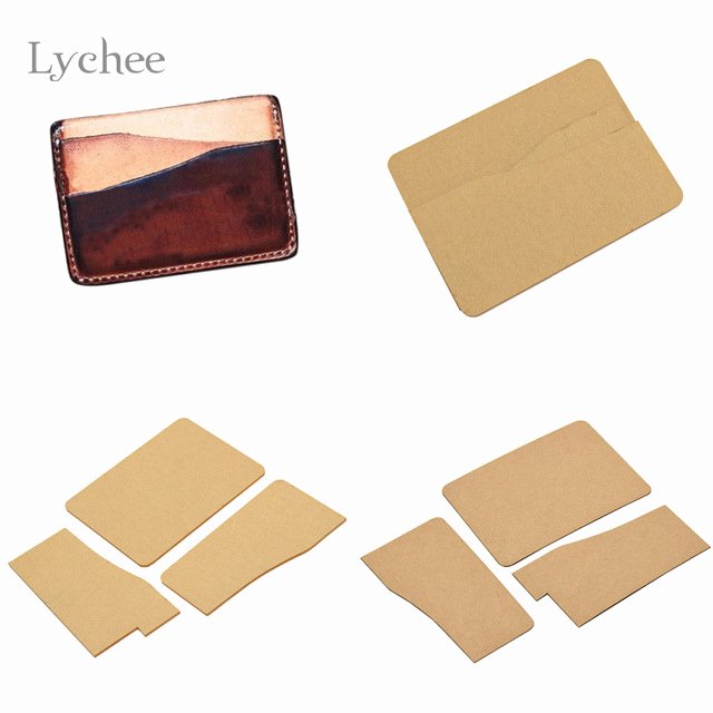 Card Holder Template Beautiful Lychee 1pc Diy Acrylic Leather Business Card Holder