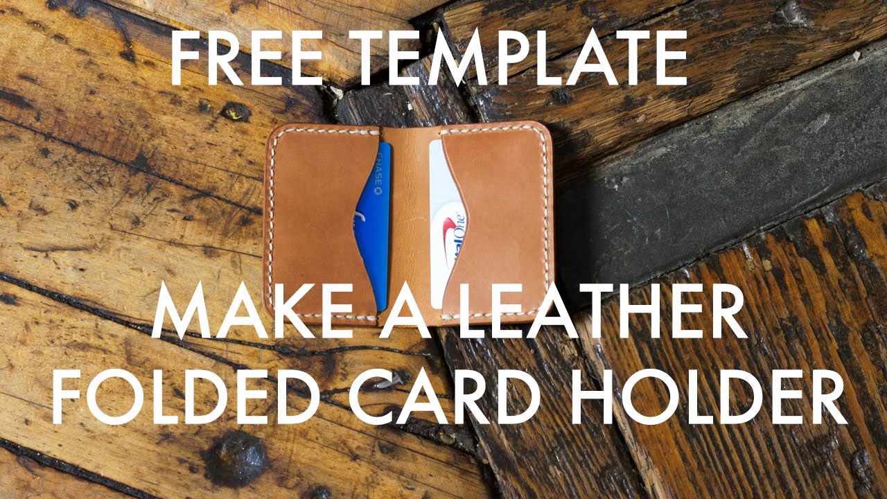 Card Holder Template New Make A Folded Leather Card Holder Free Pdf Template