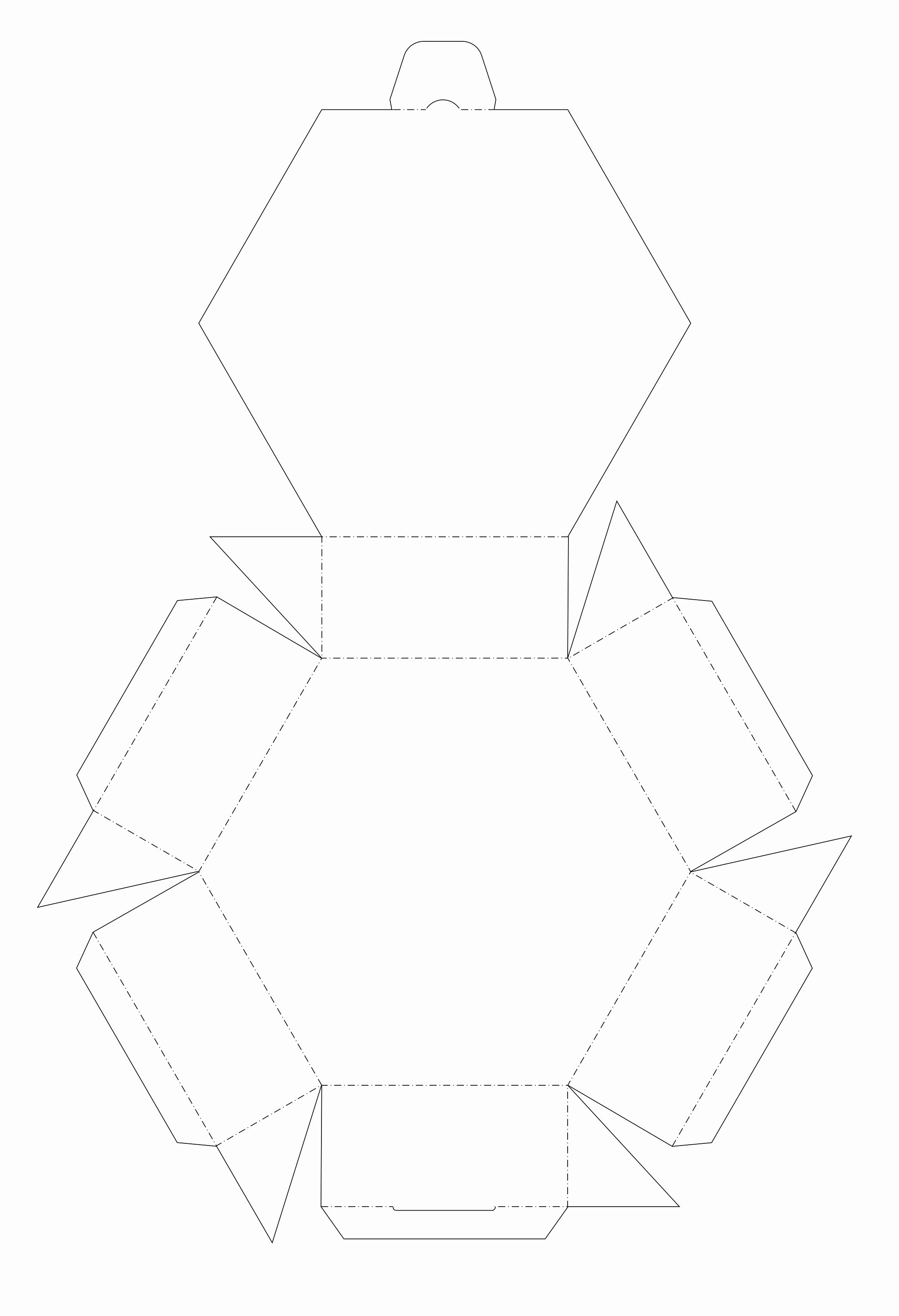 Cardboard Box Template Generator Inspirational origami Hexagon Via Paper Folding Playful Bookbinding and