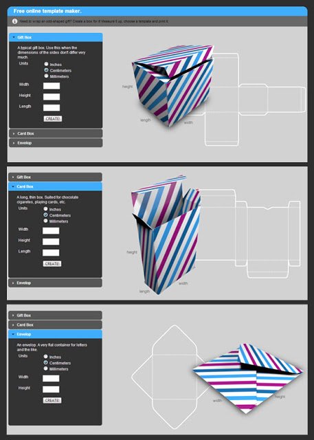 Cardboard Box Template Generator Lovely Gi Det Videre