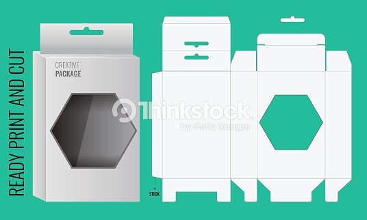 Cardboard Box Template Generator Unique Vector De Caja Con orificios Para Colgar útil Y Troquelado