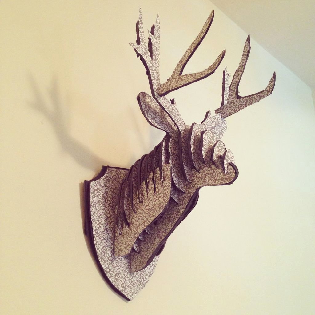 Cardboard Deer Head Template Awesome Image 3