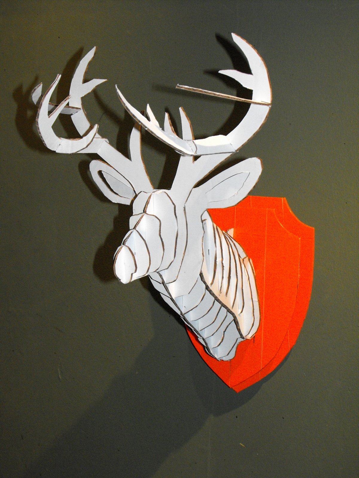 Cardboard Deer Head Template Best Of 3d Cardboard &amp; Duct Tape Deer Head Trophy with Template