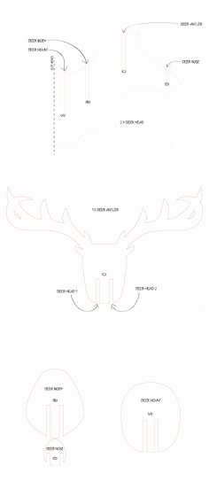 Cardboard Deer Head Template Fresh 3d Cardboard &amp; Duct Tape Deer Head Trophy with Template