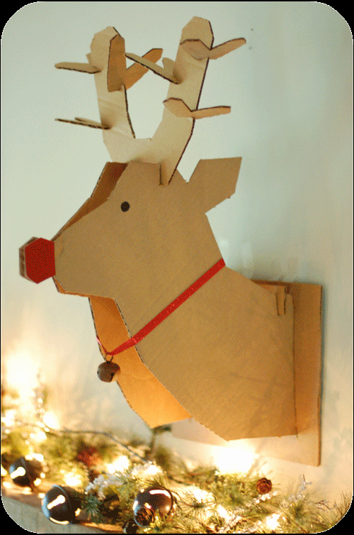 Cardboard Deer Head Template New Living with Cheese Curls Christmas