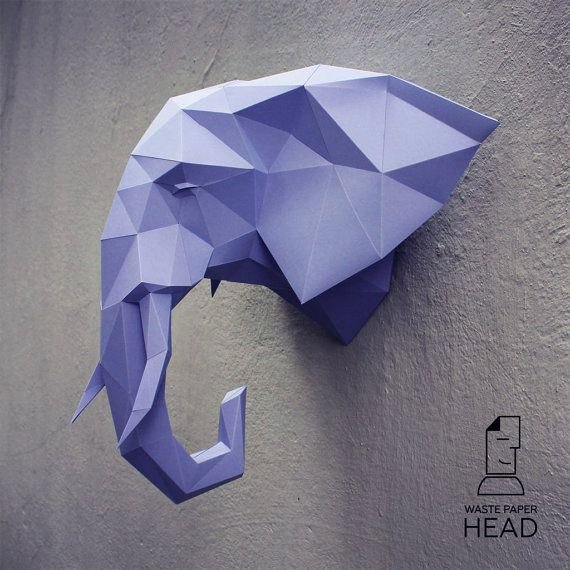 Cardboard Elephant Head Template Awesome You Can Make Your Own Elephant Head for Wall Decoration