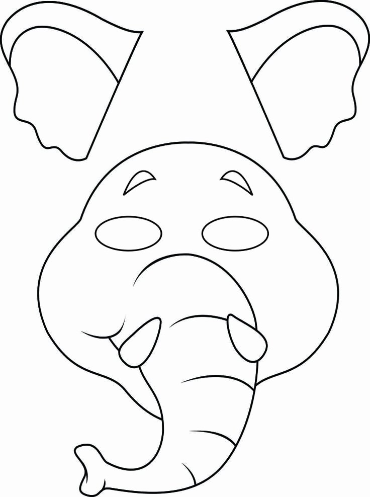 Cardboard Elephant Head Template Best Of 17 Best Images About Éléphants On Pinterest