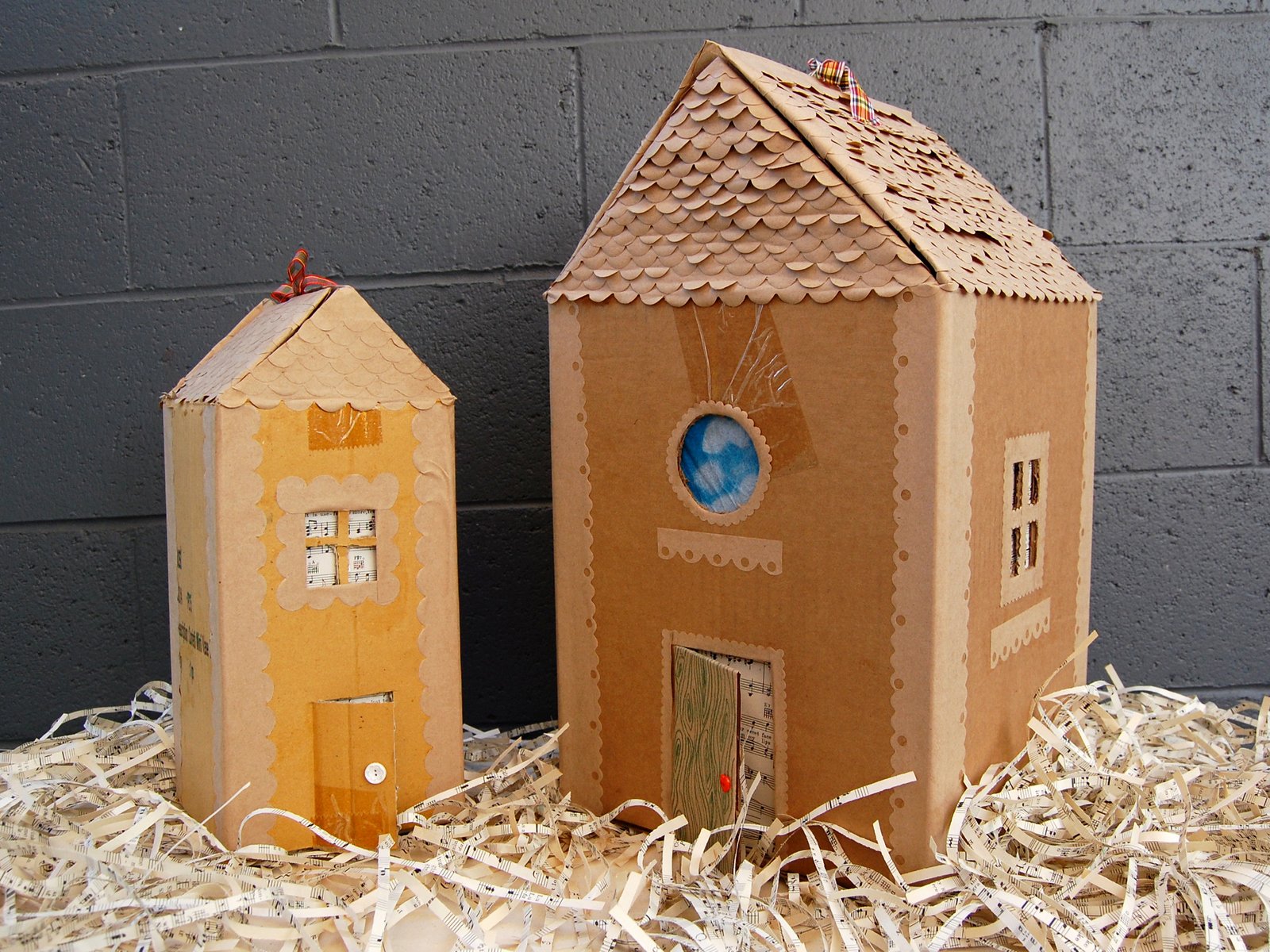 Cardboard Gingerbread House Awesome Cardboard Cuties